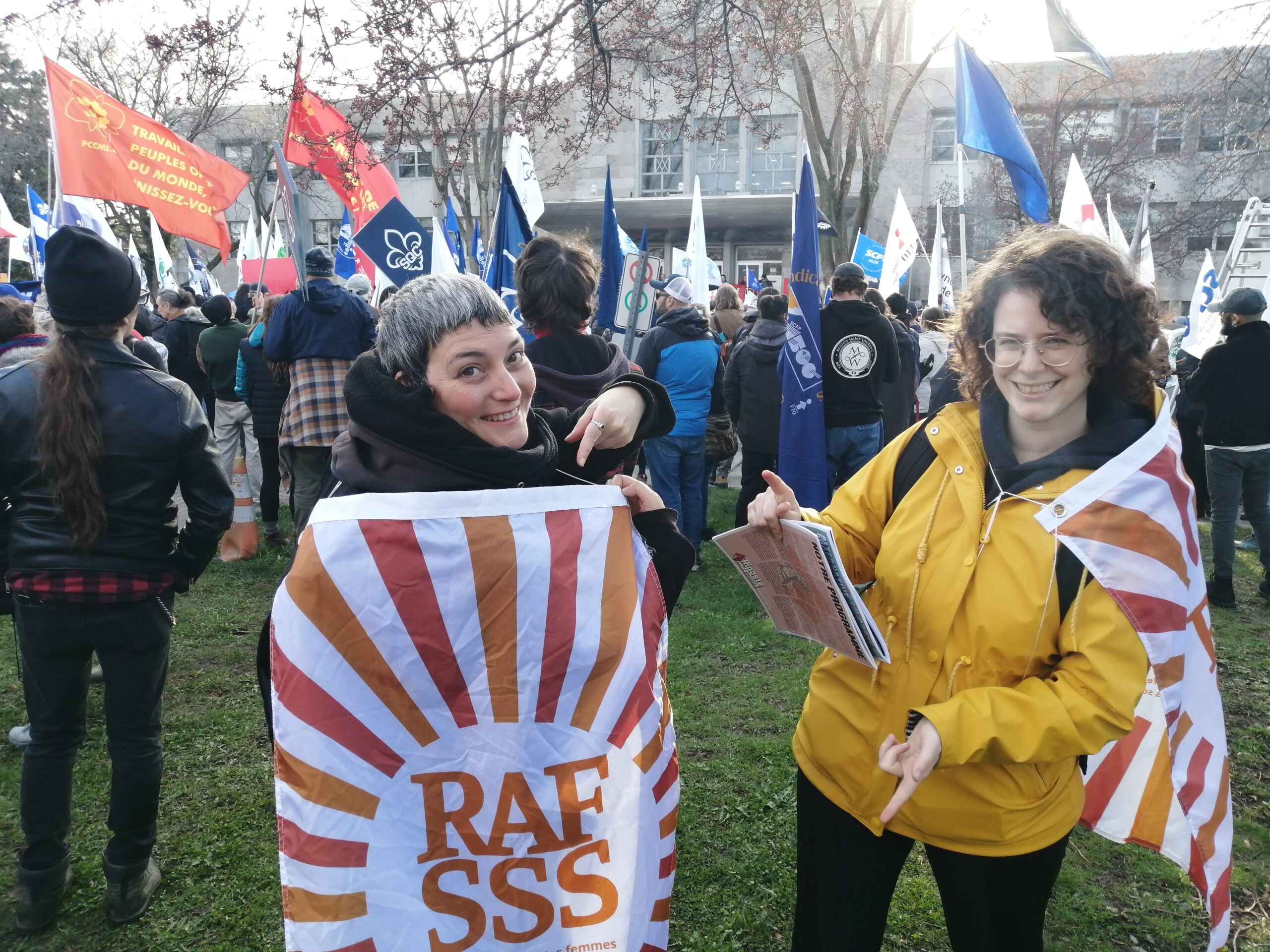 Équipe du RAFSSS à la manif du 1er mai